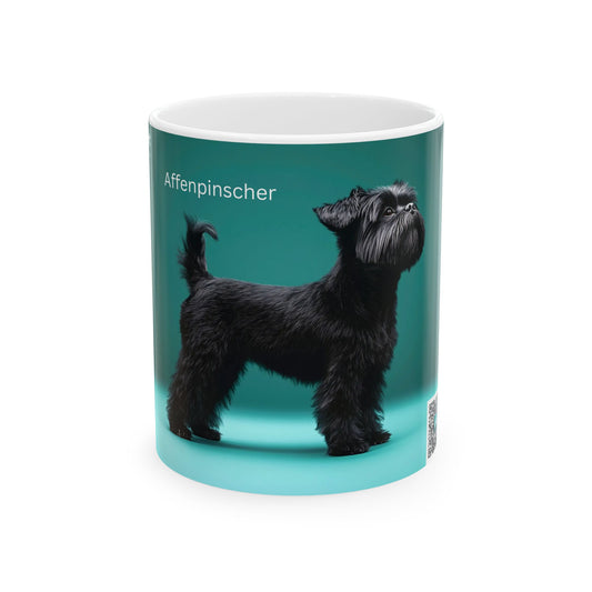 Affenpinscher Ceramic Mug — Cute Black Dog Coffee Cup (11oz & 15oz)