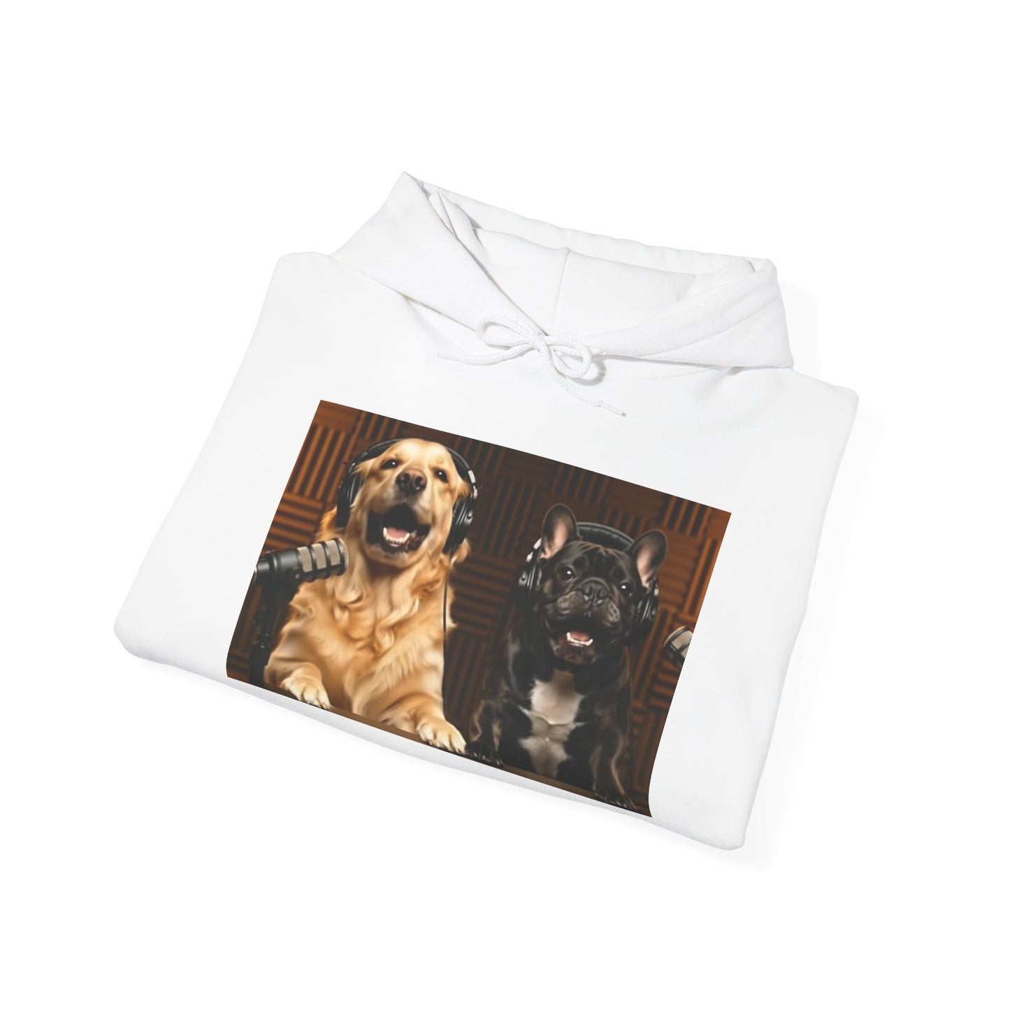 Goldie & Frenchie Hoodie — "Love G&F" Back and Front