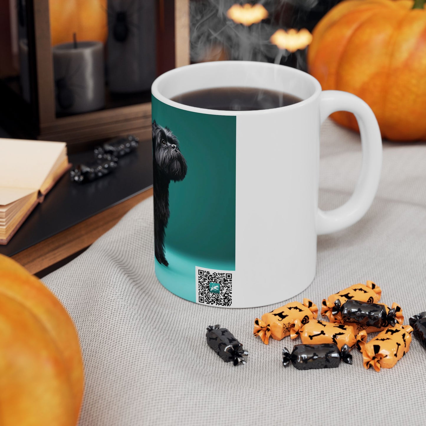 Affenpinscher Ceramic Mug — Cute Black Dog Coffee Cup (11oz & 15oz)