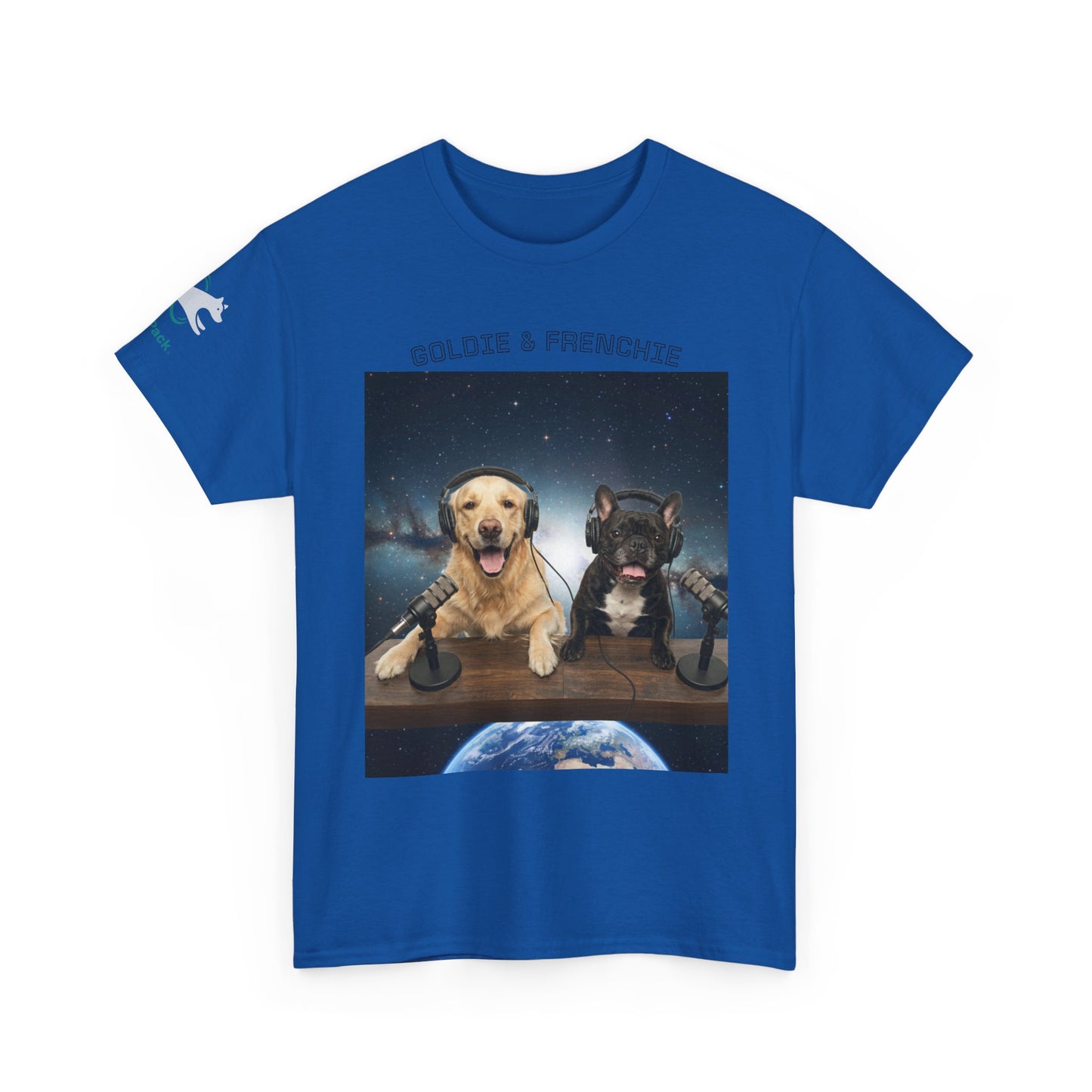 Goldie & Frenchie Broadcasting from Space T-Shirt