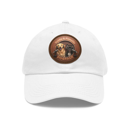 Goldie & Frenchie Leather Patch Baseball Cap
