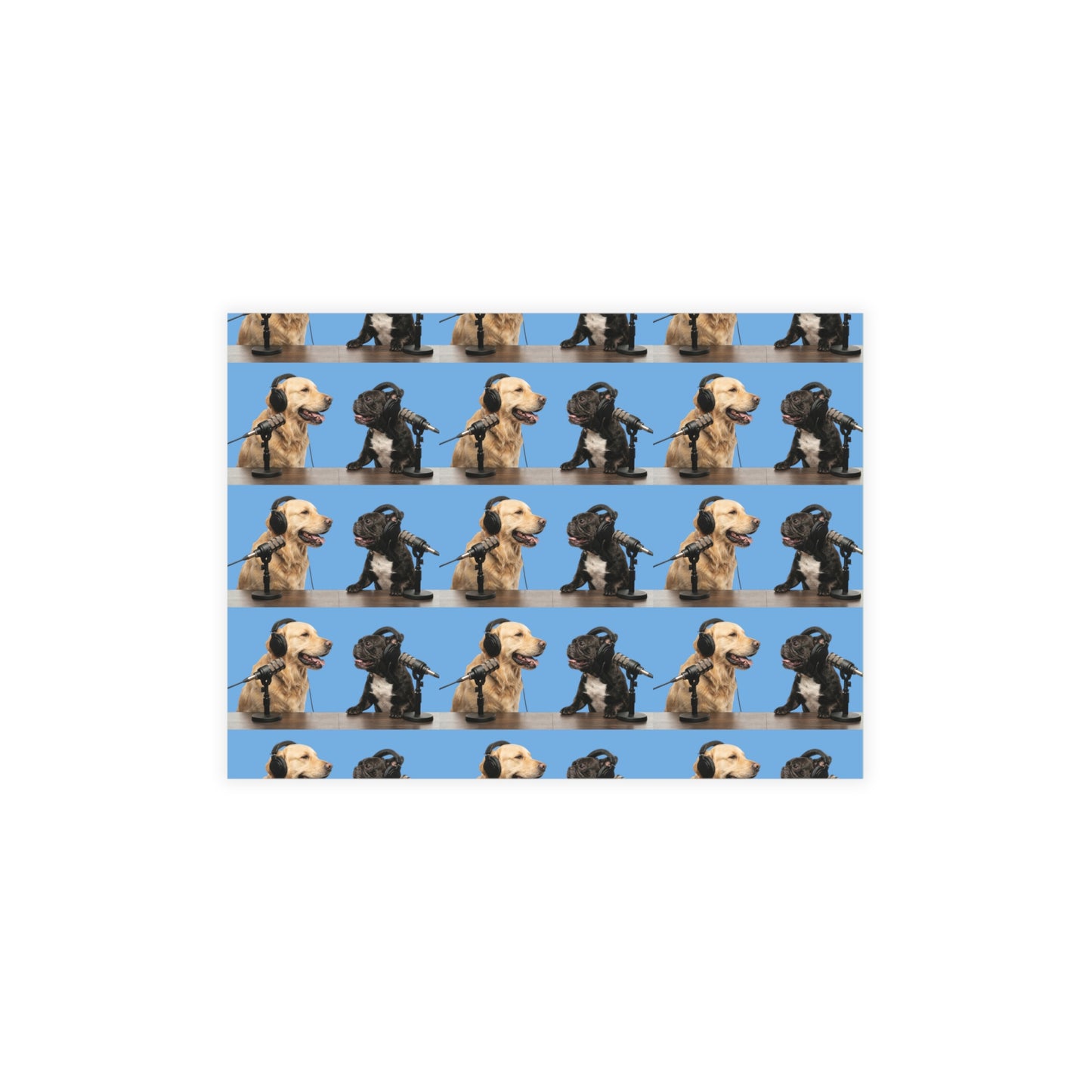 Goldie & Frenchie Festive Patterned Postcard Bundles (envelopes included)