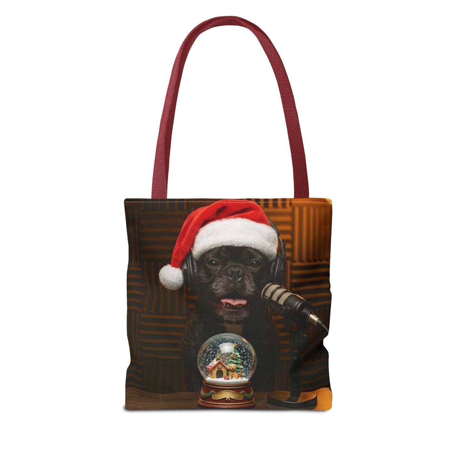 Goldie & Frenchie Smiling Christmas Tote Bag