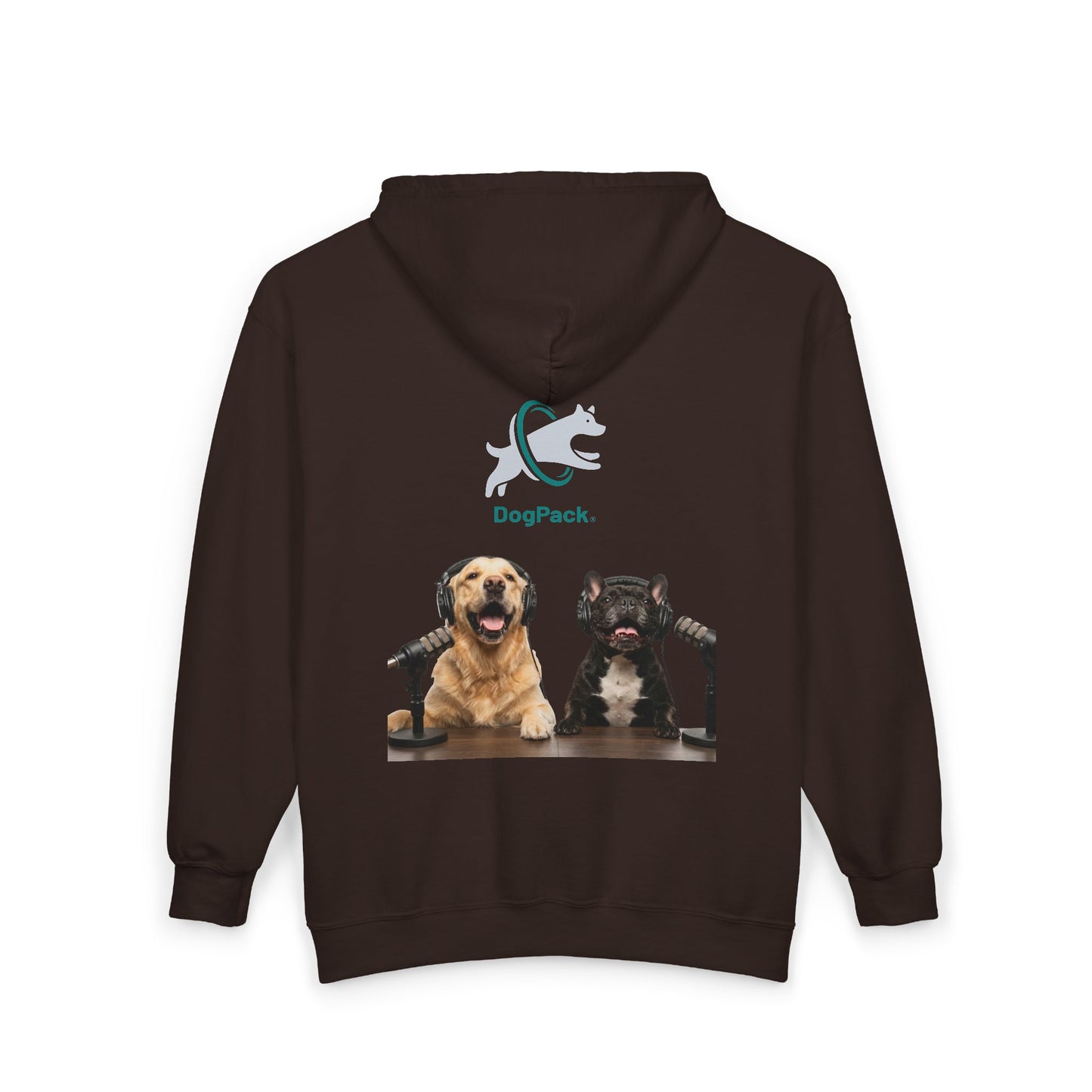 Goldie & Frenchie Podcast Full-Zip Hoodie - Front and Back - Ships from Australia + New Zealand