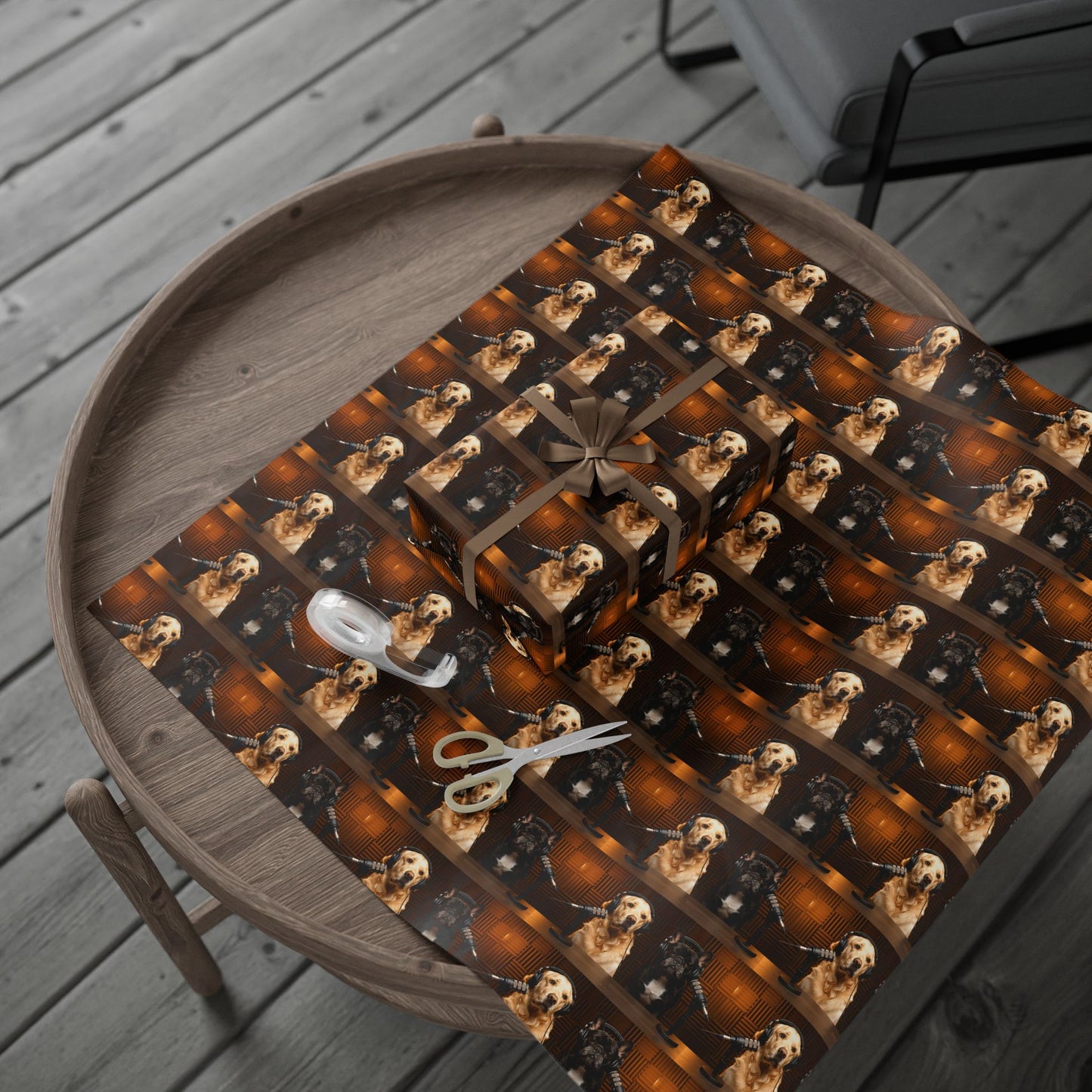 Goldie & Frenchie Classic Studio Wrapping Paper Roll — Podcast Inspired Gift Wrap