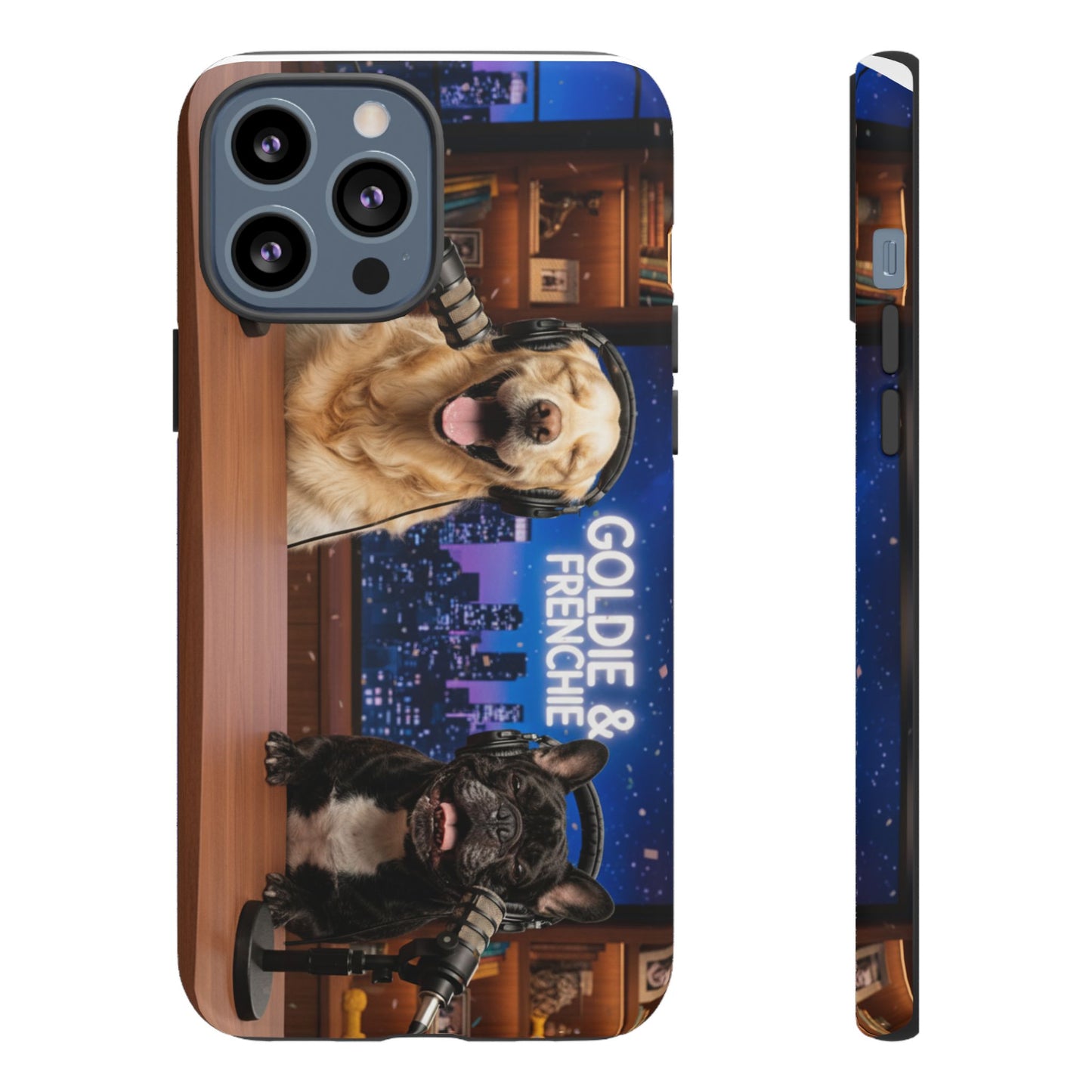 Goldie & Frenchie Talk Show LOL Laughing out iPhone Cases
