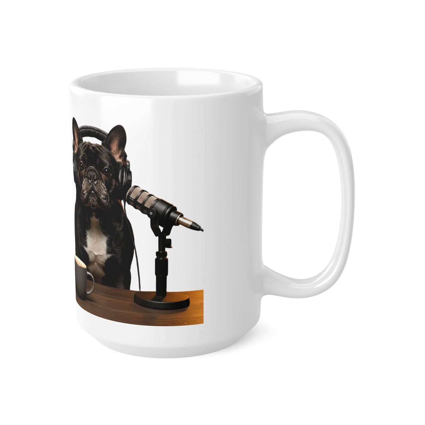 Goldie & Frenchie Dog Podcast Coffee Mug — 11oz & 15oz Quality Ceramic - Ships from United Kingdom