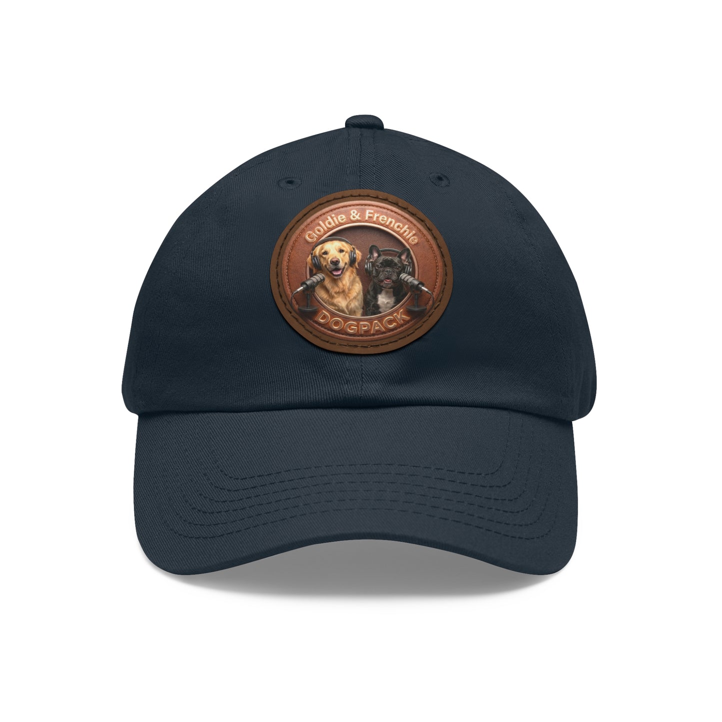 Goldie & Frenchie Leather Patch Baseball Cap