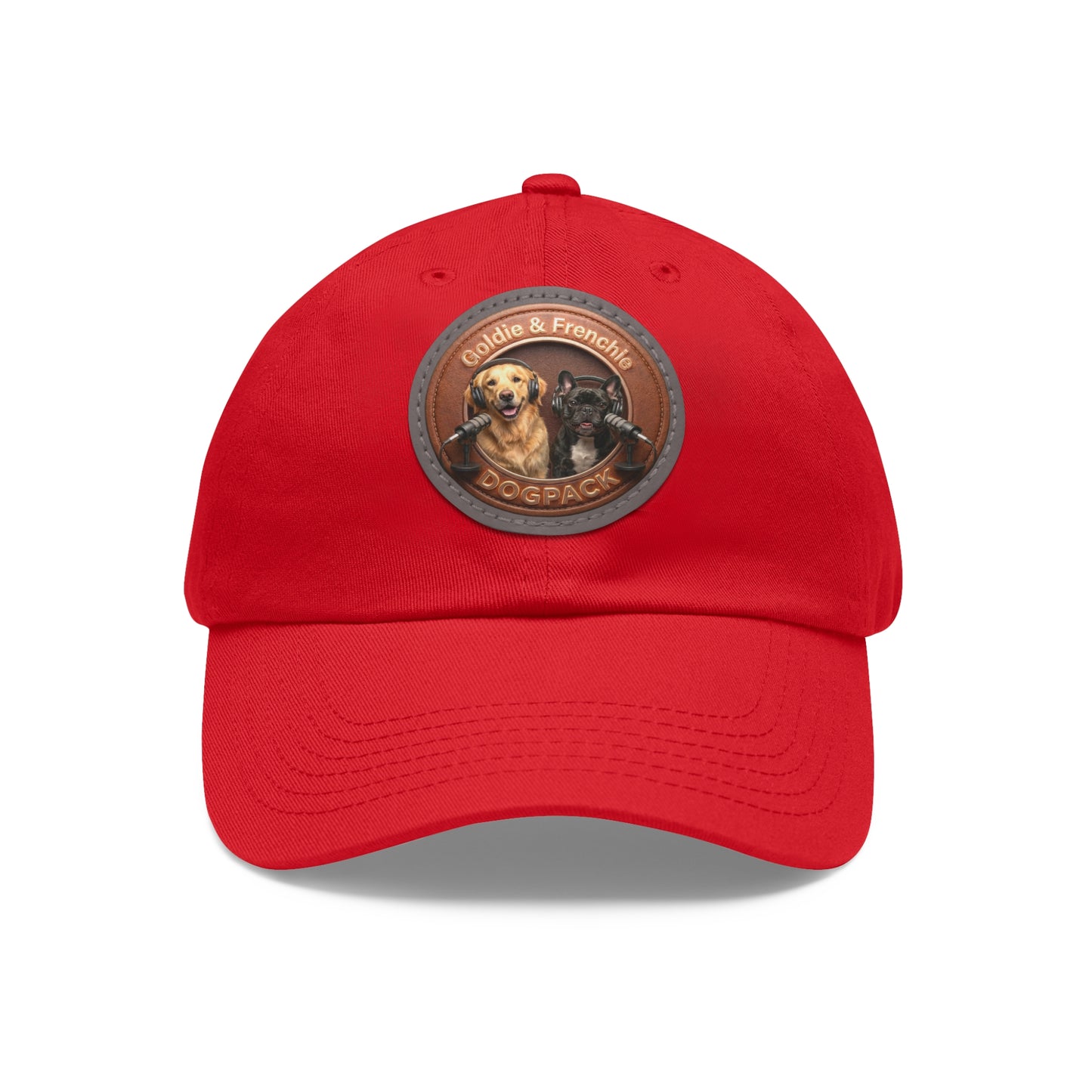 Goldie & Frenchie Leather Patch Baseball Cap