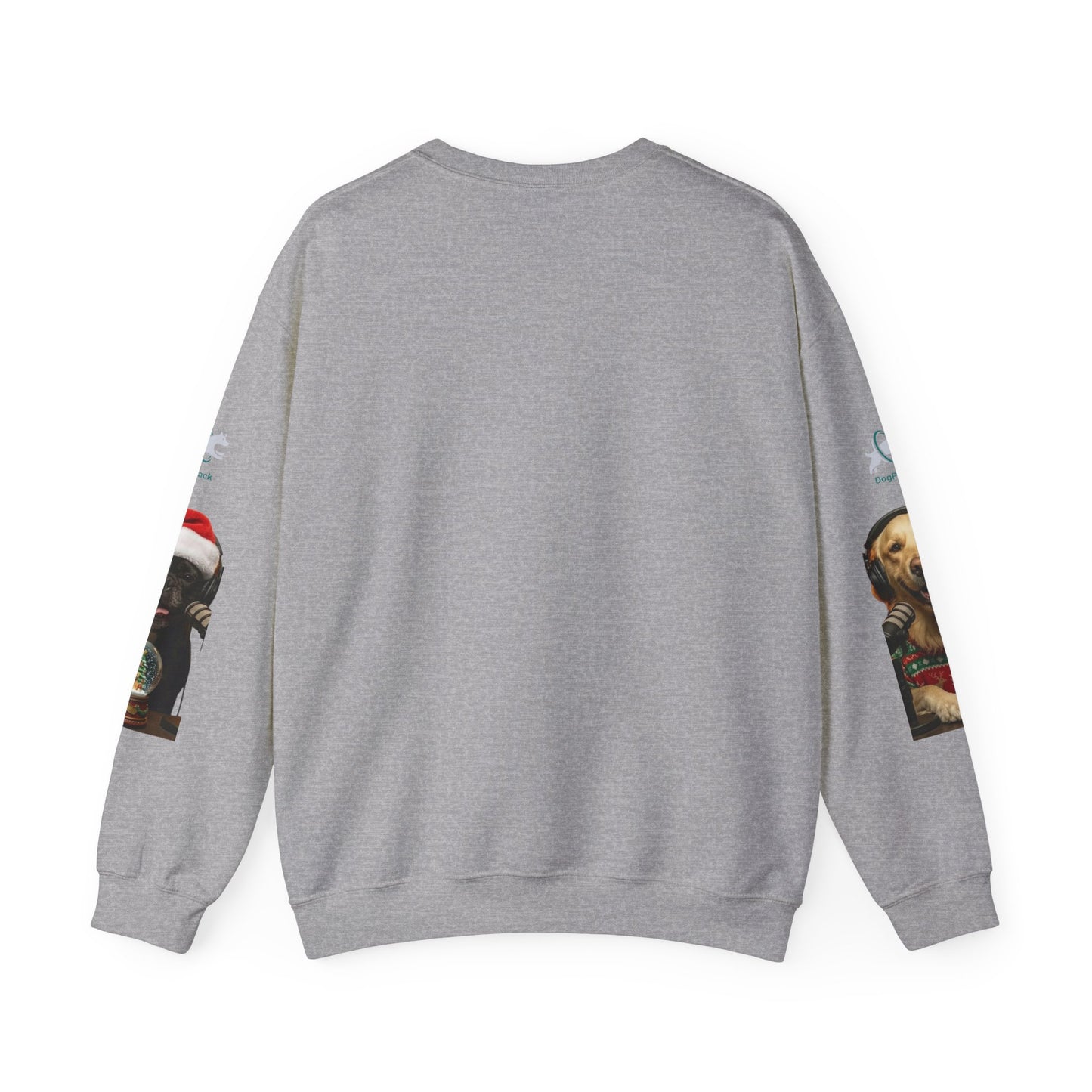 Goldie & Frenchie Christmas Crewneck with G&F sleeves