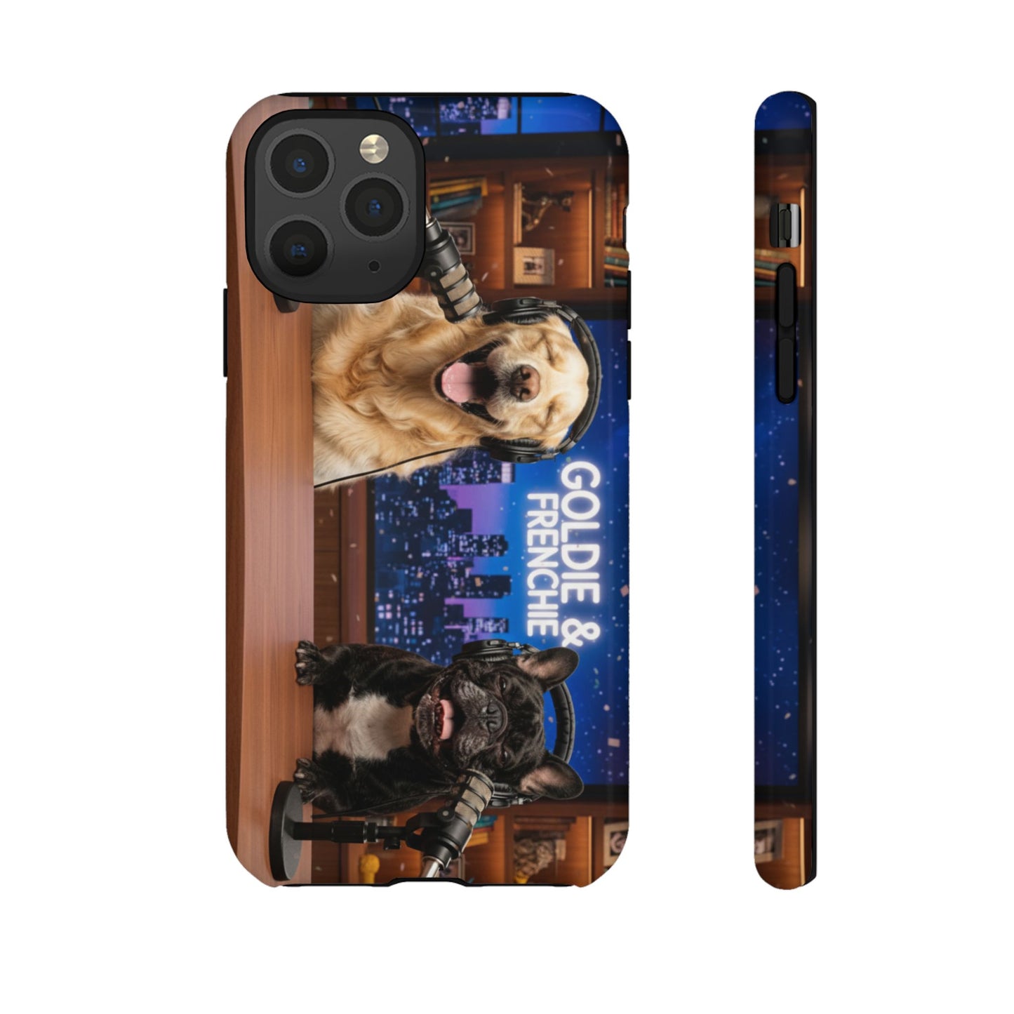 Goldie & Frenchie Talk Show LOL Laughing out iPhone Cases