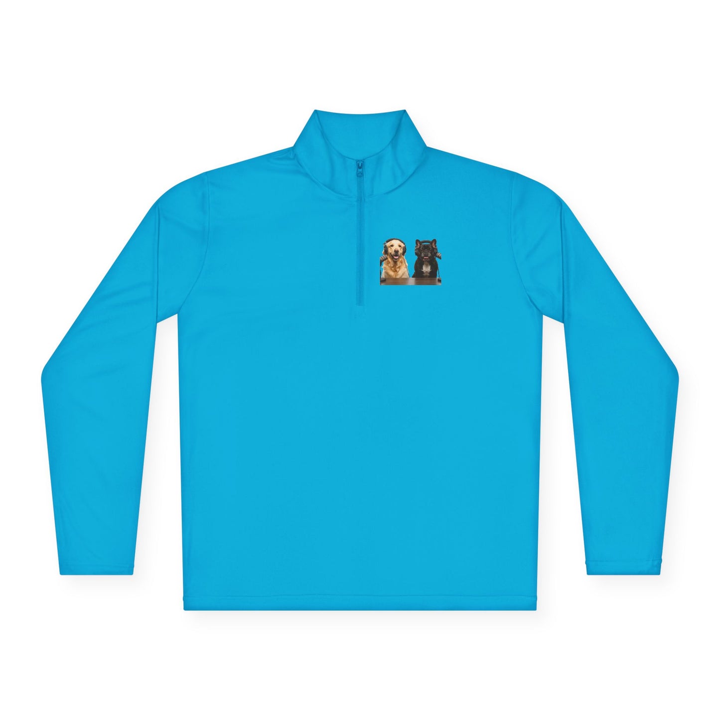 'Goldie & Frenchie' Quarter-Zip Pullover