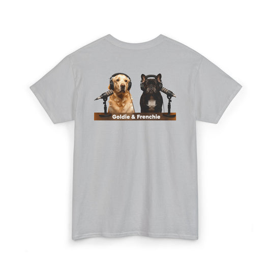 Goldie & Frenchie Staying Warm Front & Back Canada T‑Shirt - Ships from Canada