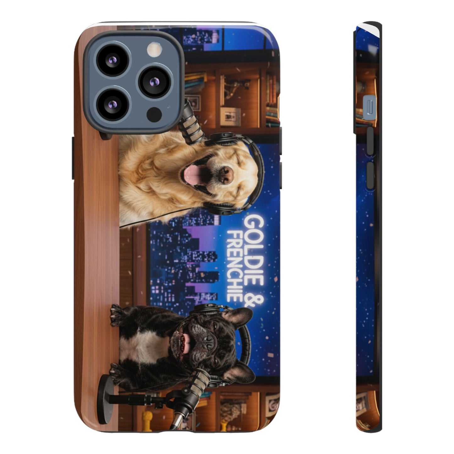 Goldie & Frenchie Talk Show LOL Laughing out iPhone Cases