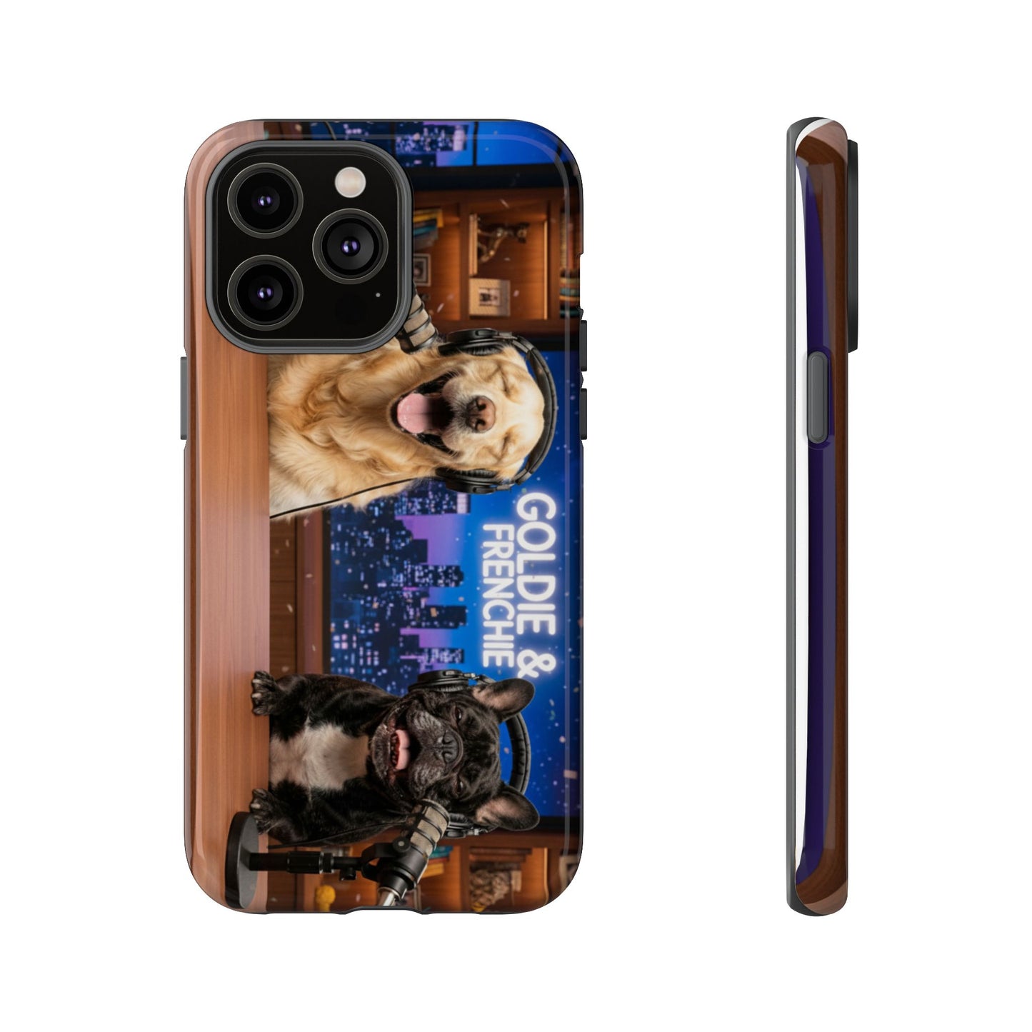 Goldie & Frenchie Talk Show LOL Laughing out iPhone Cases