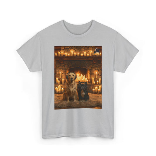 Goldie & Frenchie Staying Warm Front & Back Canada T‑Shirt - Ships from Canada