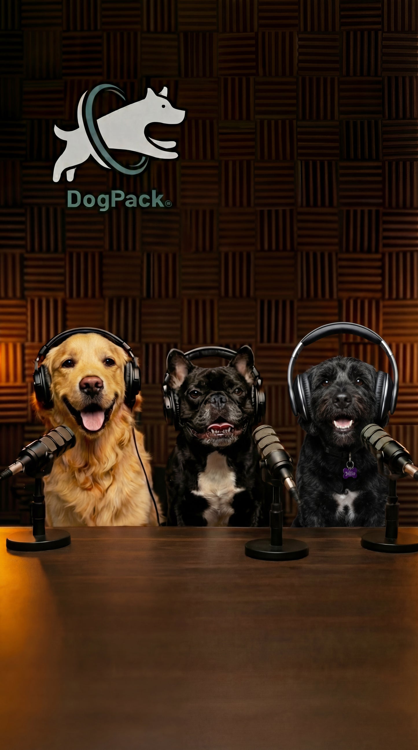 Digital Studio Portrait with Goldie & Frenchie