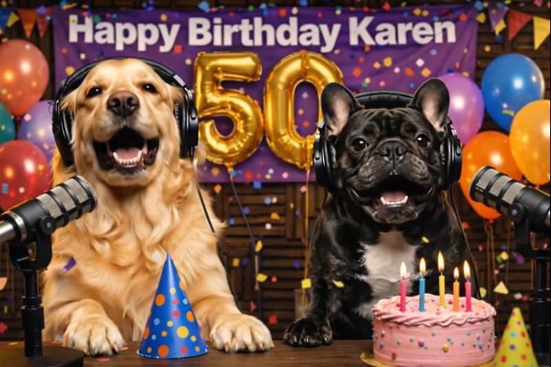 Goldie & Frenchie Custom Message in a Video