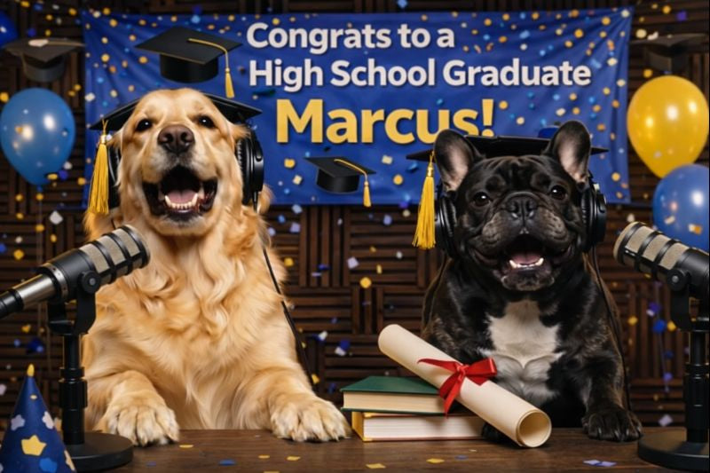 Goldie & Frenchie Custom Message in a Video