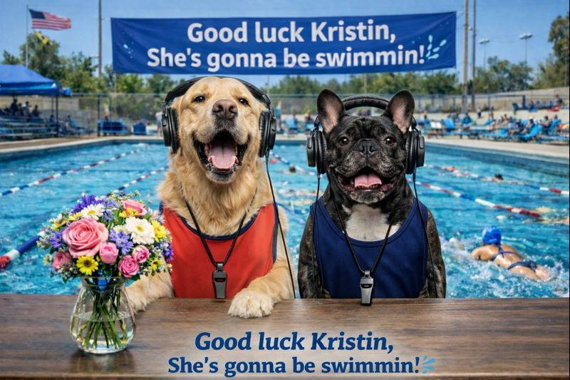 Goldie & Frenchie Custom Message in a Video